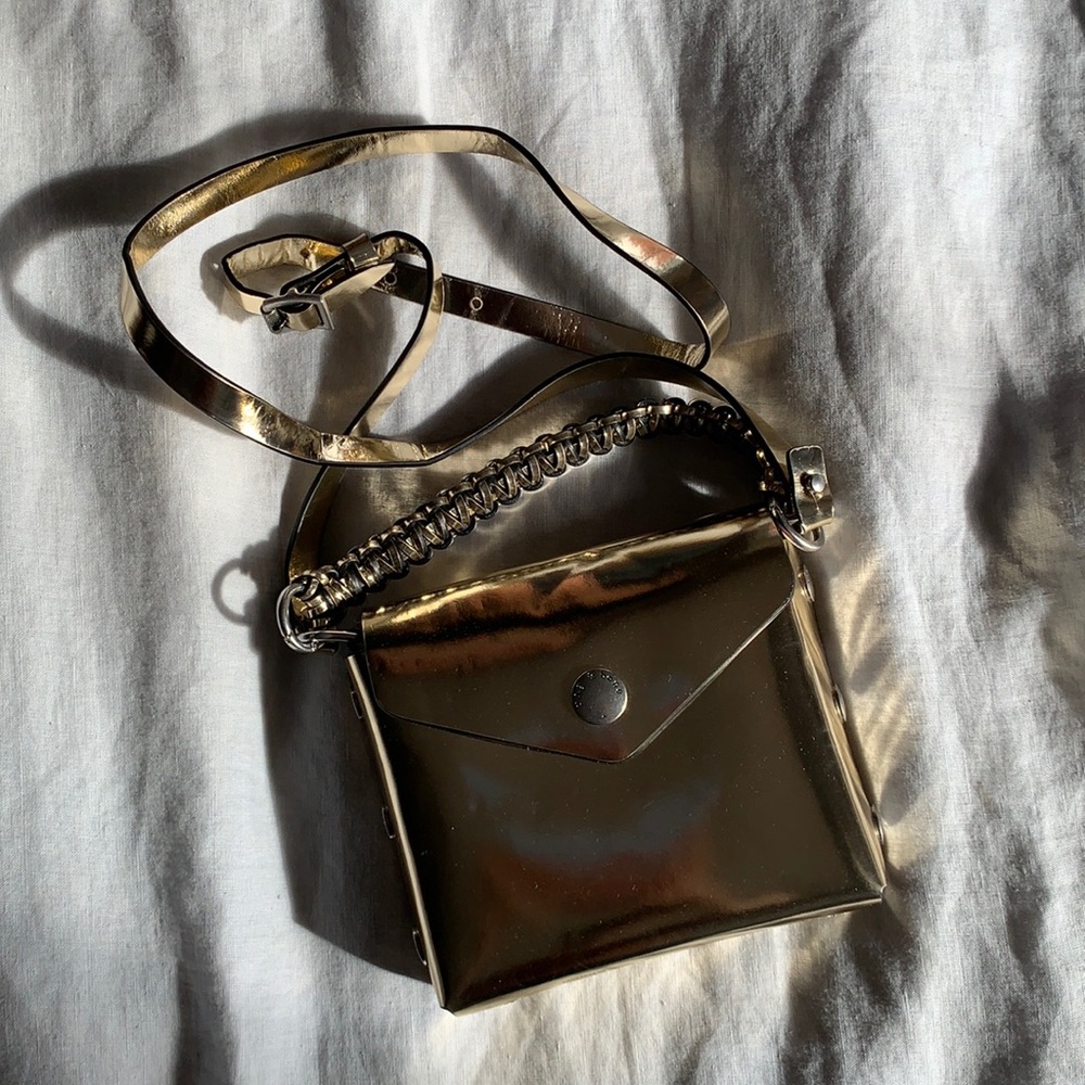 rag & bone Pizza Rat- Micro Atlas Crossbody- Gold